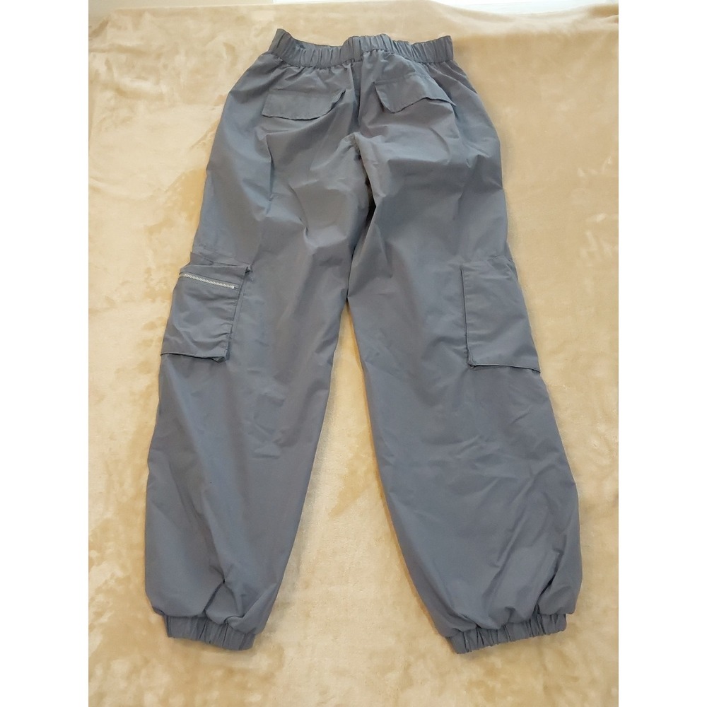 Harper & Ivy Cargo Jogger Pants Womens S Gray Blue Parachute Utility Y2K - Picture 14 of 16